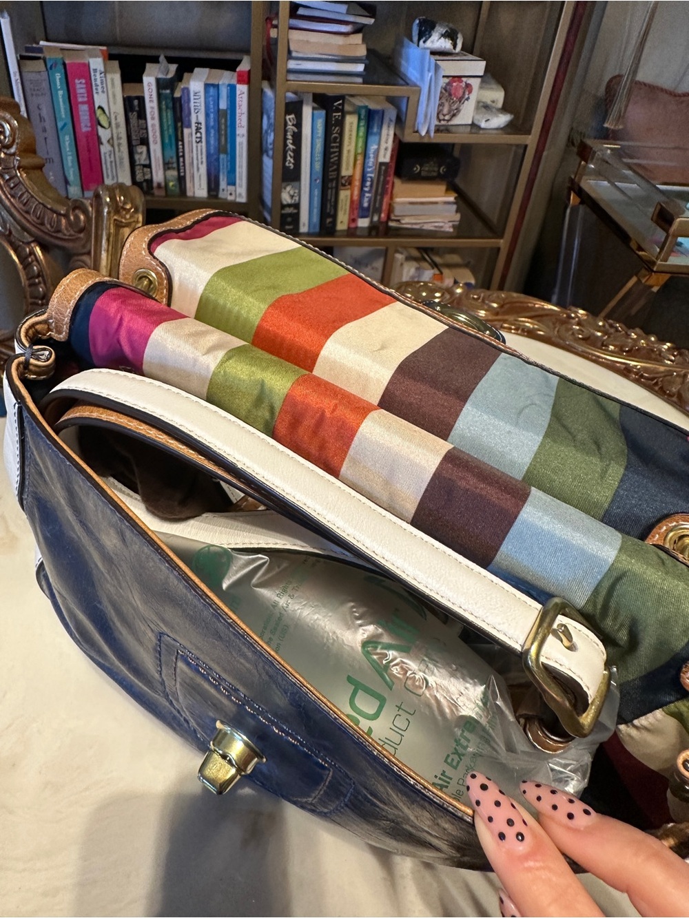 Leather Top Handle Bag - Picture 5 of 6